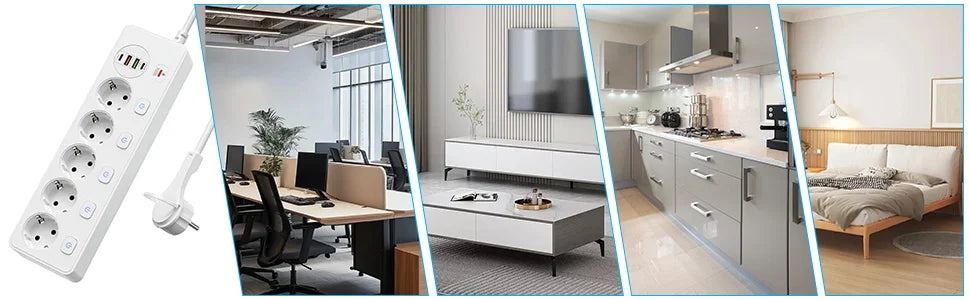 Usb-C Power Strip | Smart Power Strip | FlourishRealm