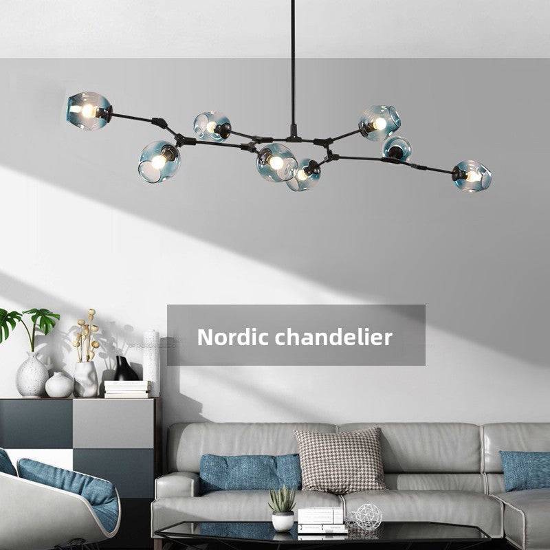 FlourishRealm™ Nordic Molecular Chandelier