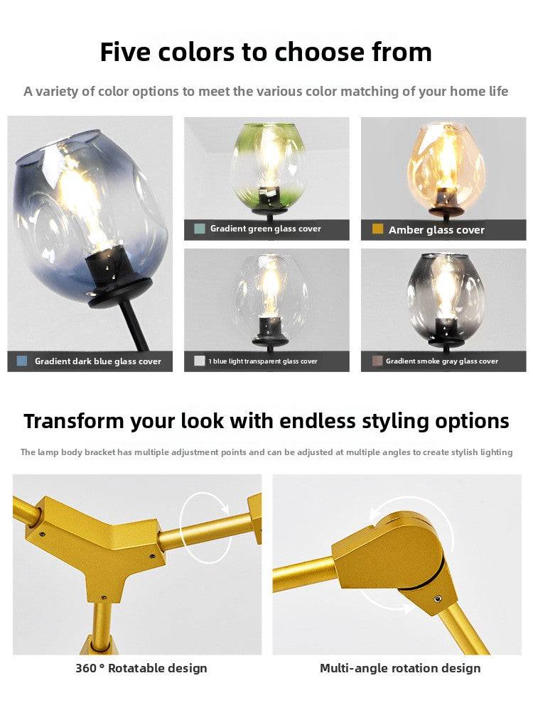 FlourishRealm™ Nordic Molecular Chandelier