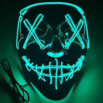 FlourishRealm™LED Glow Halloween Mask