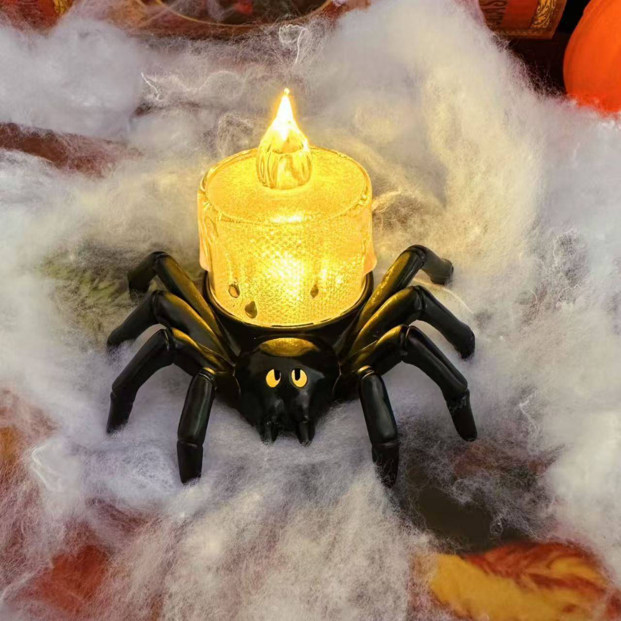 FlourishRealm™ Spider Candle Lamp