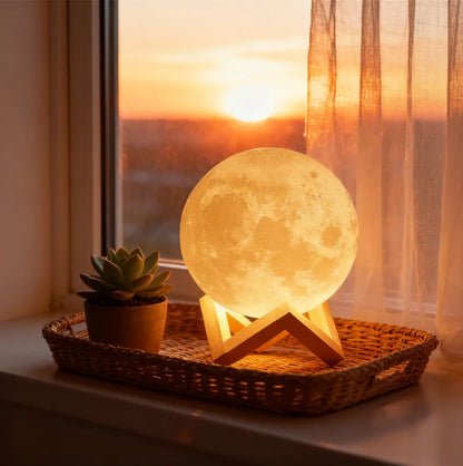 FlourishRealm™Wireless Moon Lamp