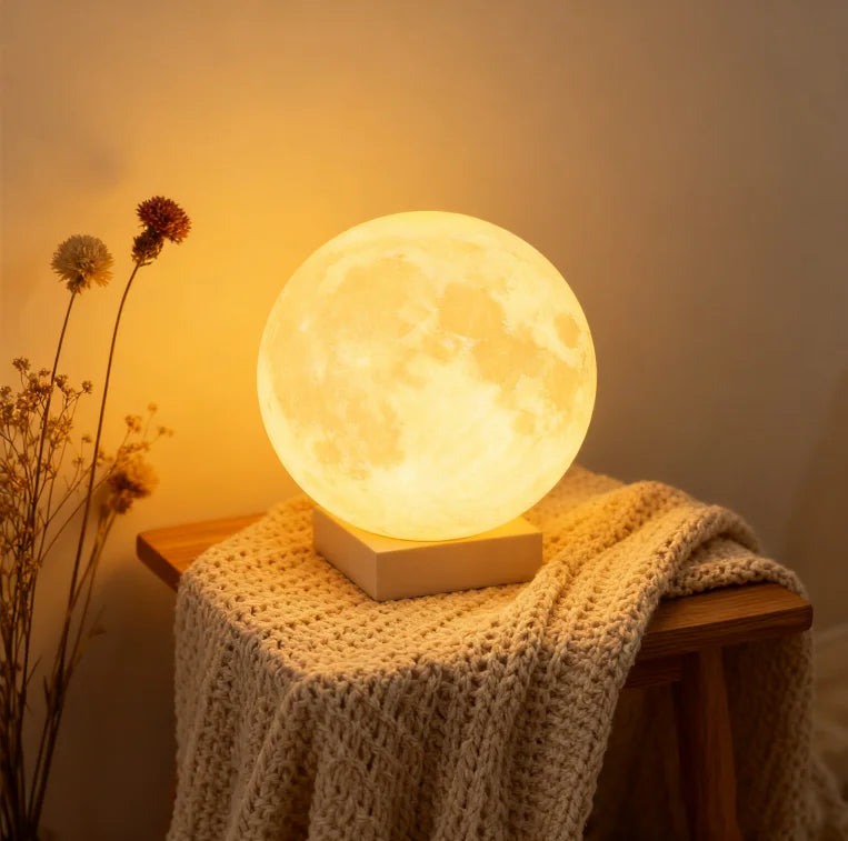 FlourishRealm™Wireless Moon Lamp