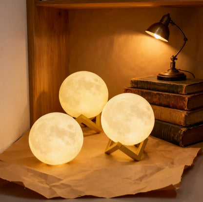 FlourishRealm™Wireless Moon Lamp
