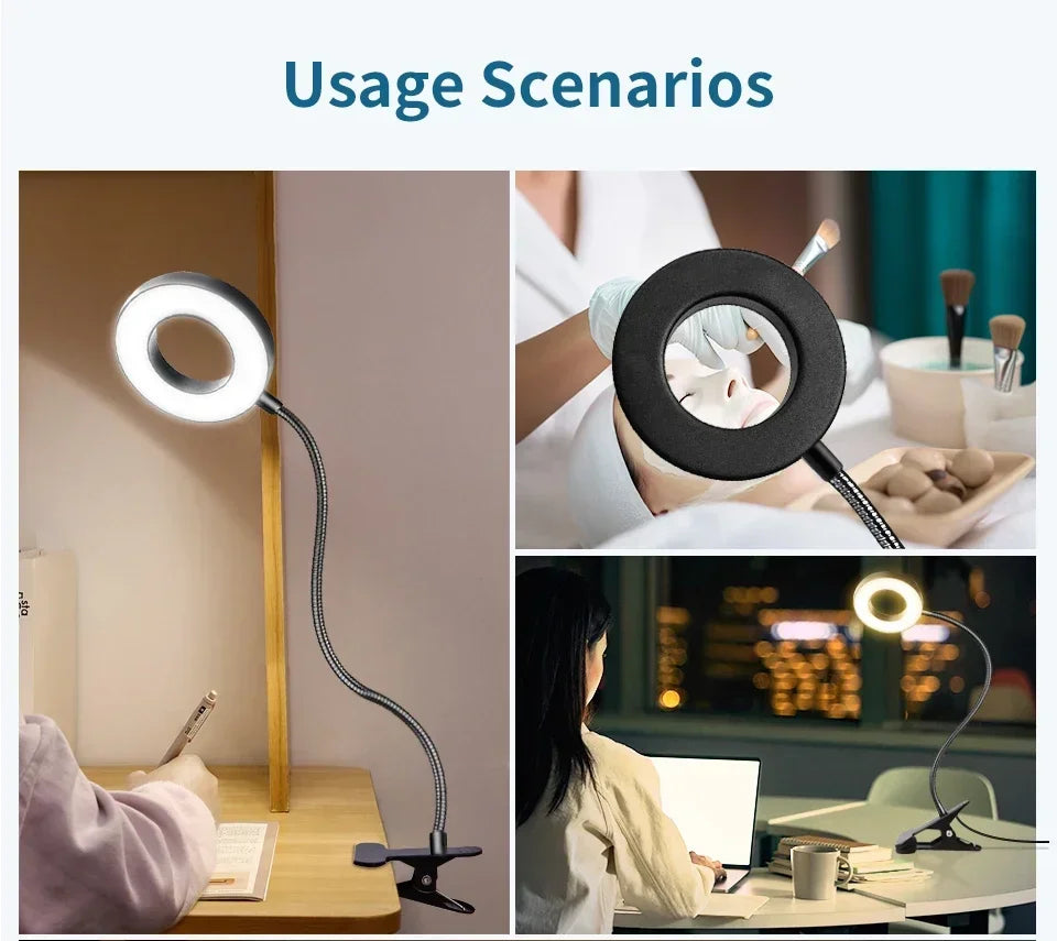 LED Desk Lamp | Clip on Desk Lamp | FlourishRealm