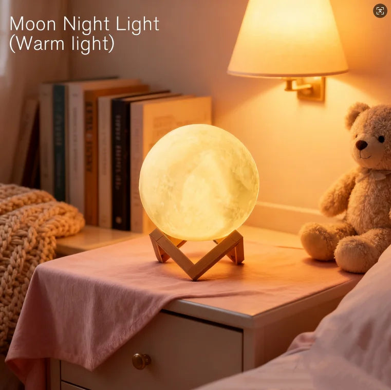 FlourishRealm™Wireless Moon Lamp