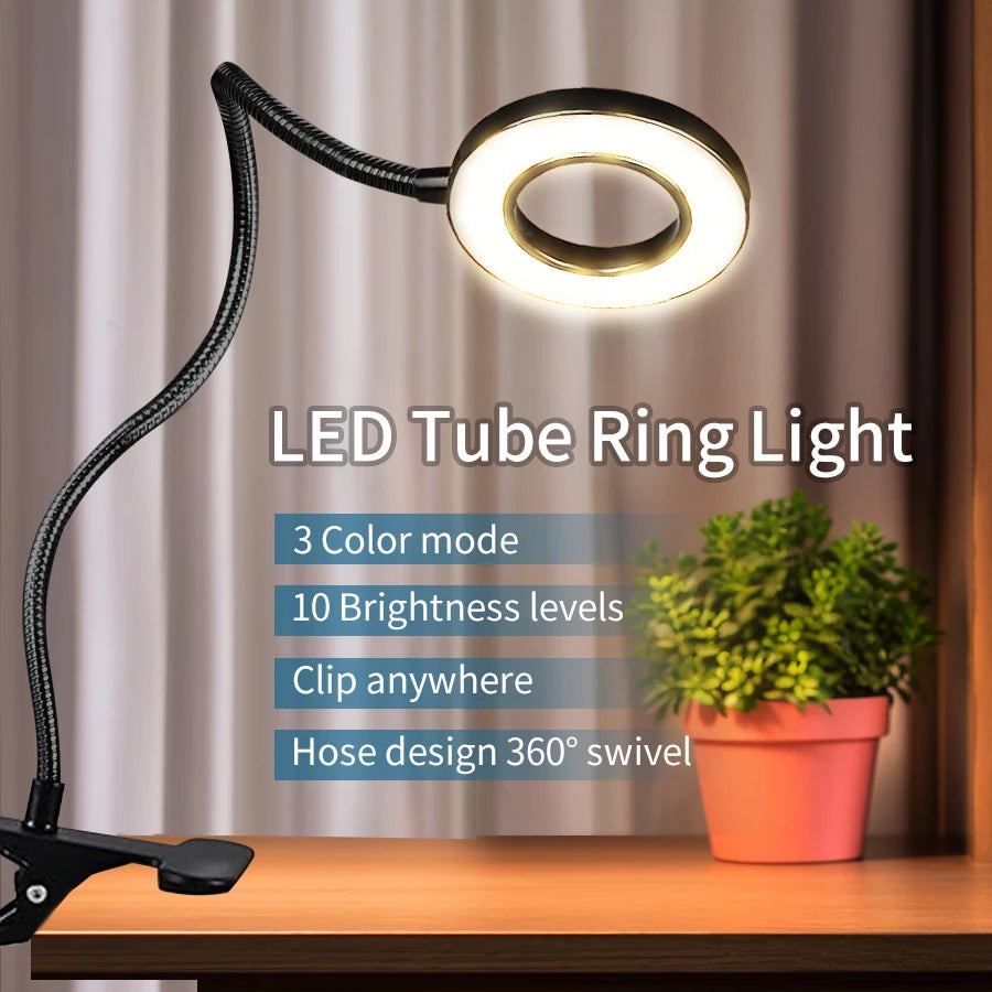 LED Desk Lamp | Clip on Desk Lamp | FlourishRealm