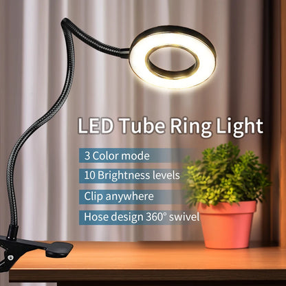 LED Desk Lamp | Clip on Desk Lamp | FlourishRealm