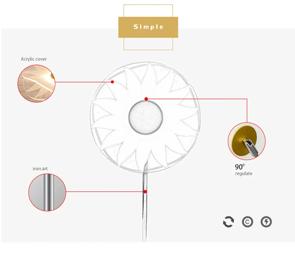 FlourishRealm™Sunset Table Lamp