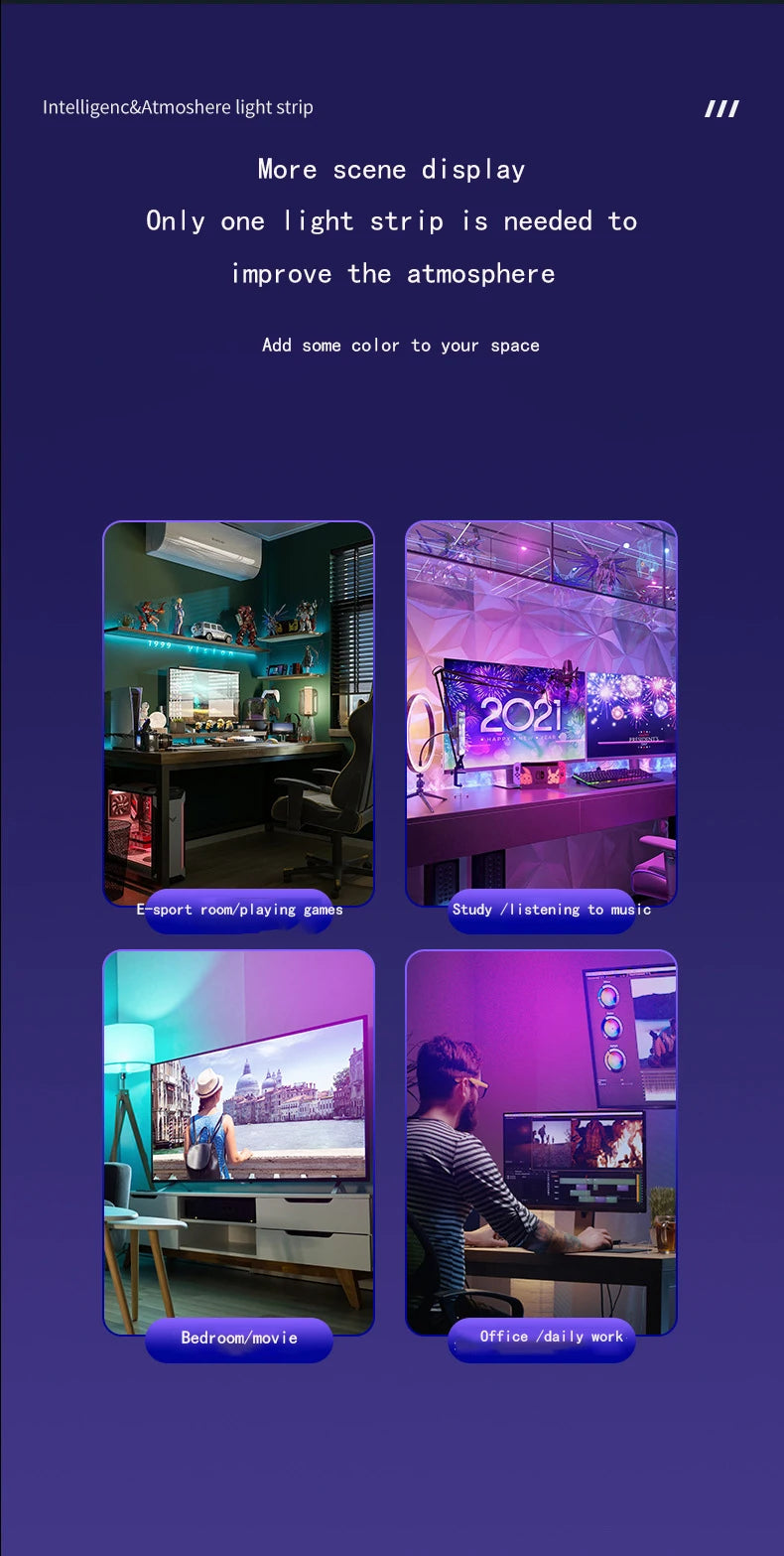 FlourishRealm™Ambient TV Lighting