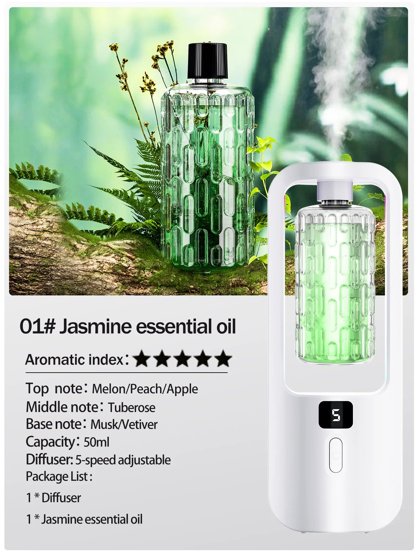 FlourishRealm™ aromatherapy diffuser