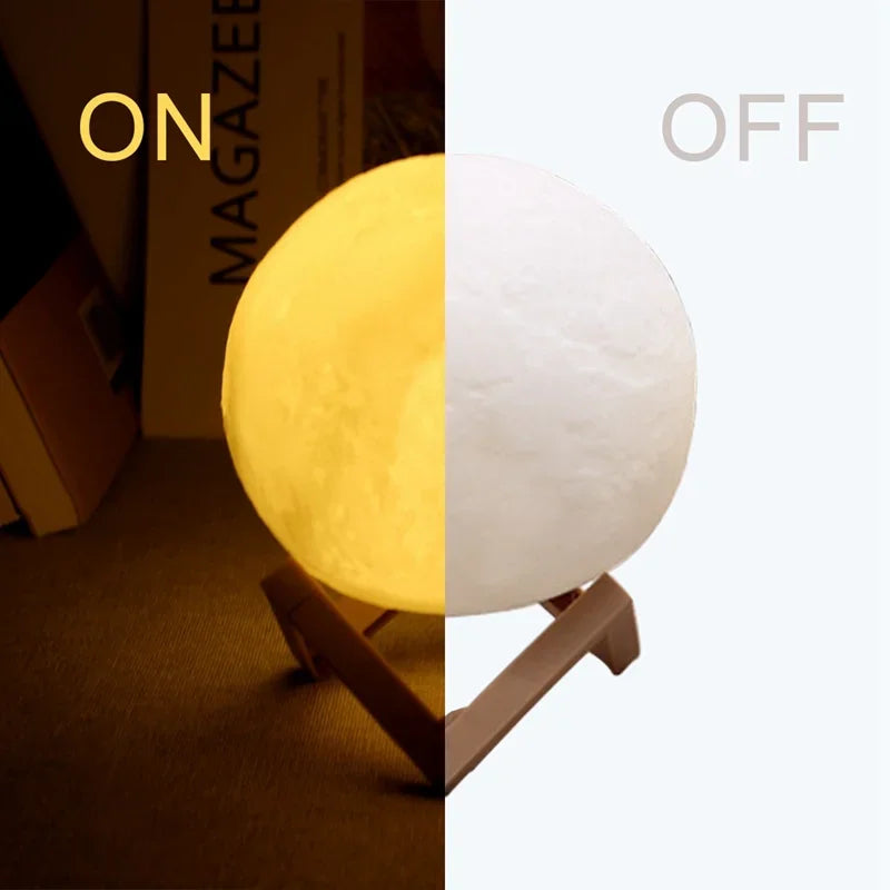 FlourishRealm™Wireless Moon Lamp