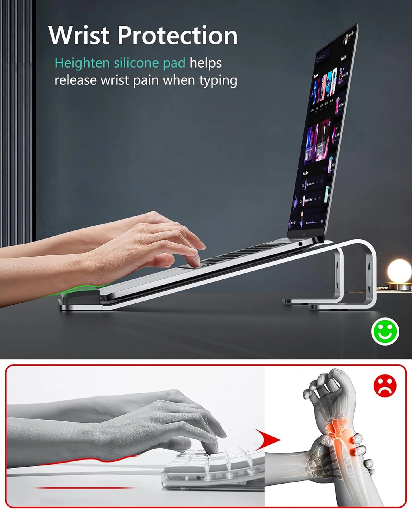 Ergonomic Laptop Stand | Portable Laptop Stand | FlourishRealm