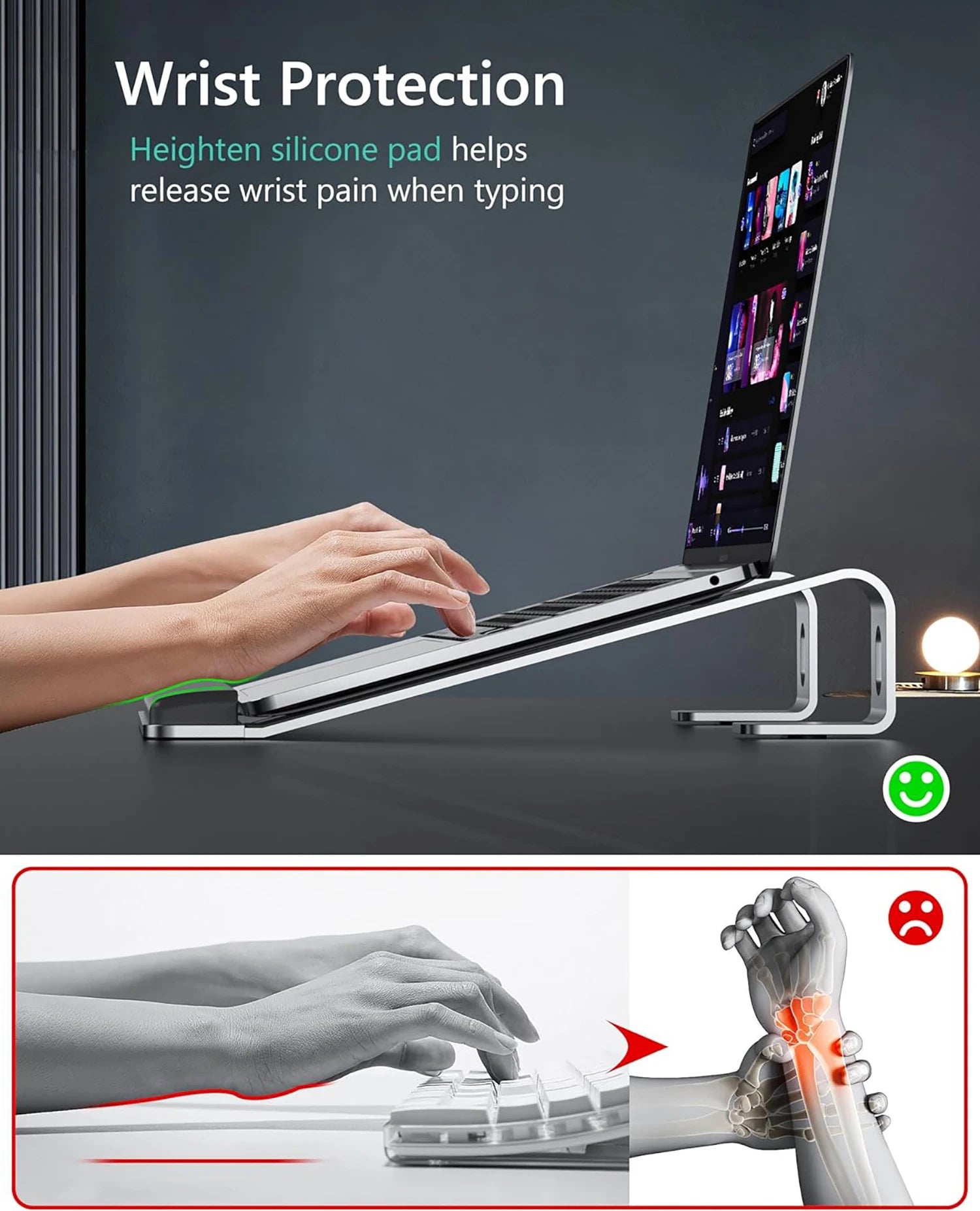 Ergonomic Laptop Stand | Portable Laptop Stand | FlourishRealm