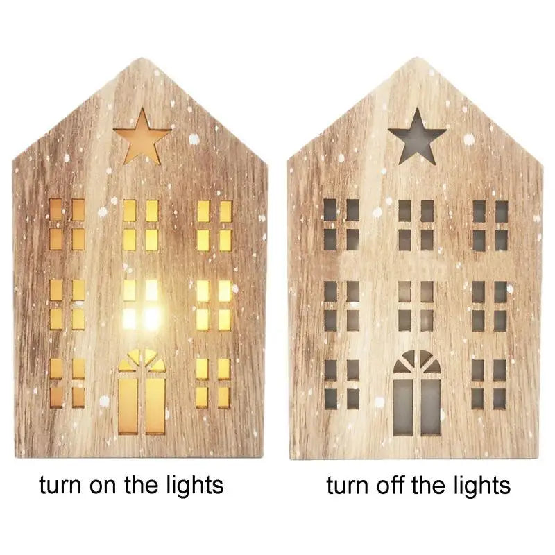 FlourishRealm™Wooden Christmas Light