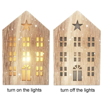 FlourishRealm™Wooden Christmas Light