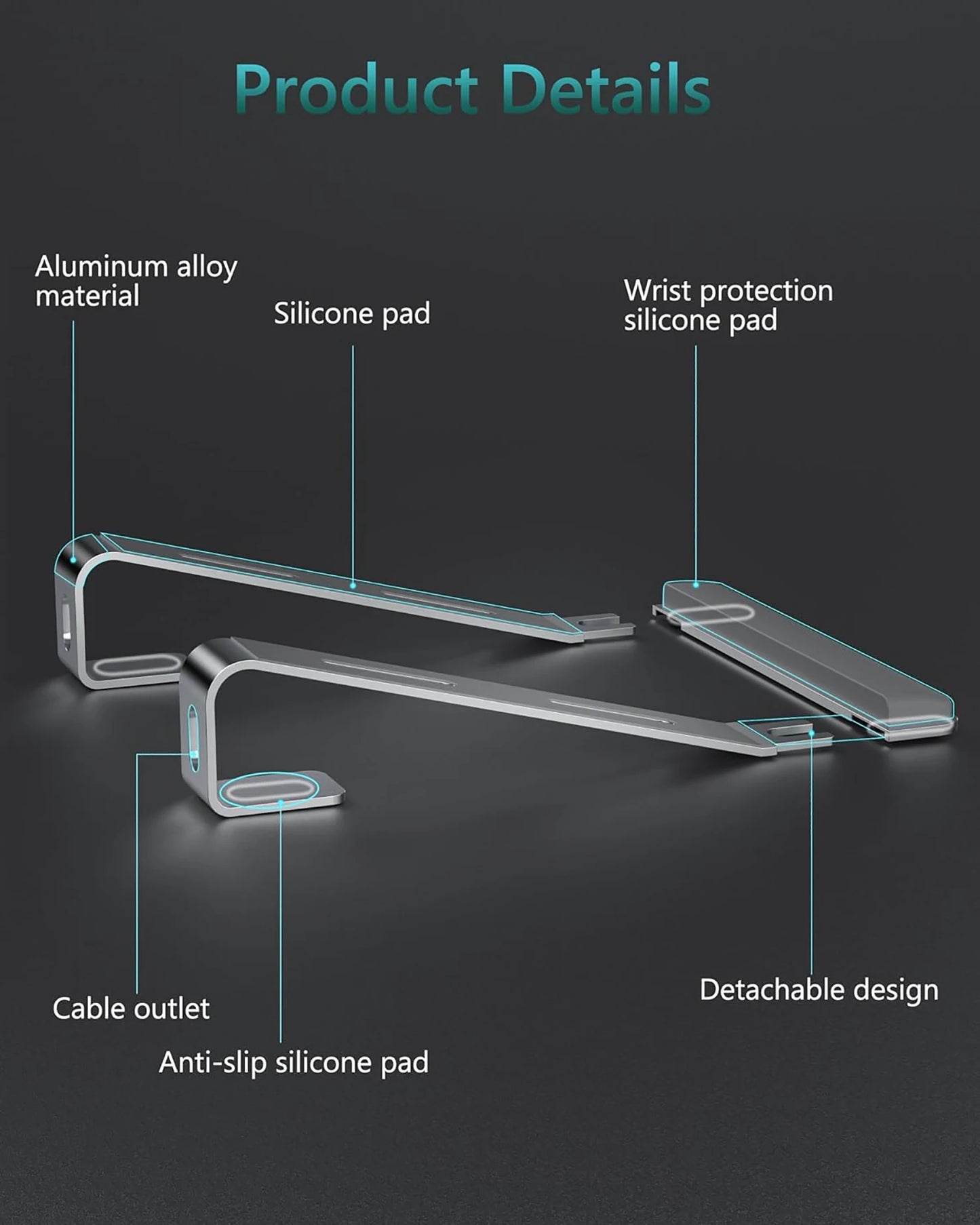 Ergonomic Laptop Stand | Portable Laptop Stand | FlourishRealm