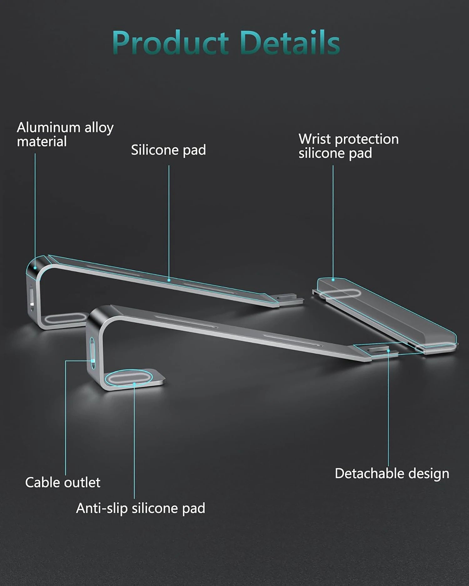 Ergonomic Laptop Stand | Portable Laptop Stand | FlourishRealm