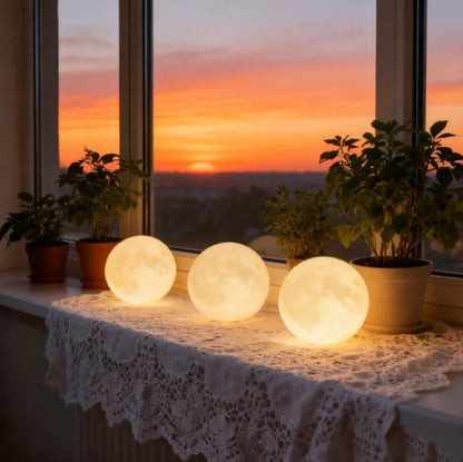 FlourishRealm™Wireless Moon Lamp