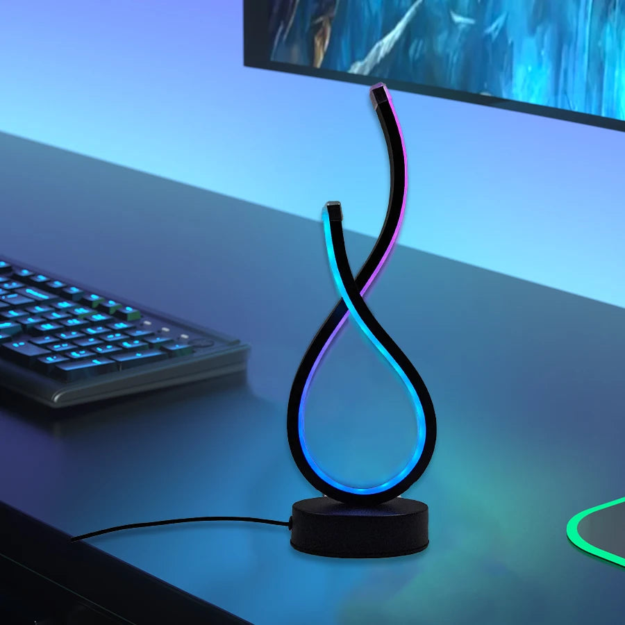 Modern Desk Lamp | USB Desk Lamp | FlourishRealm