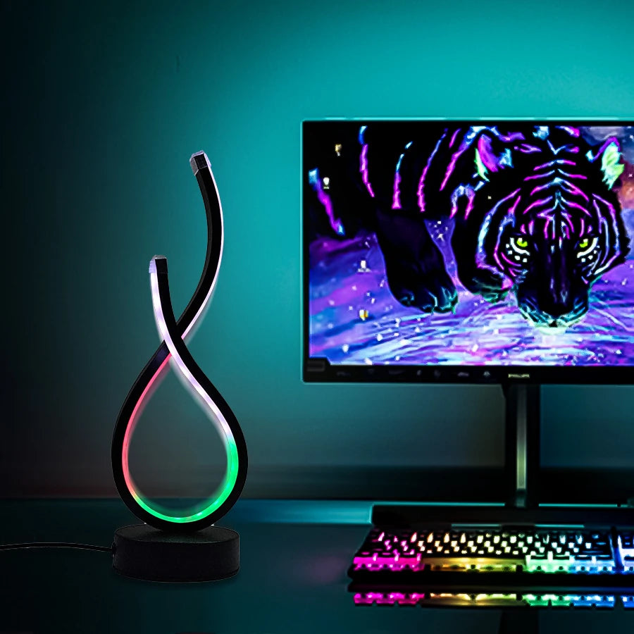 Modern Desk Lamp | USB Desk Lamp | FlourishRealm