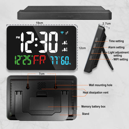 FlourishRealm™Digital Wall Clock
