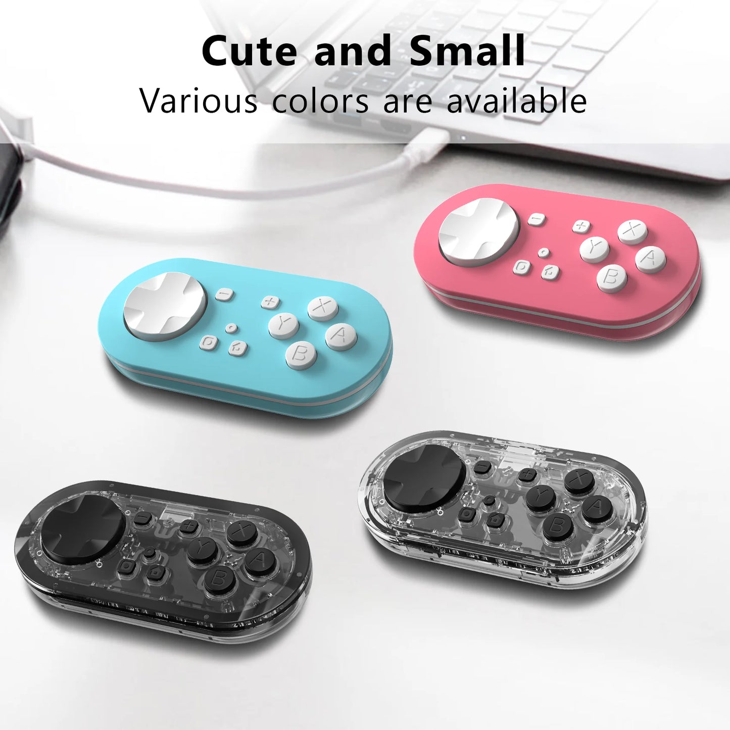 FlourishRealm™ Mini Wireless Controller for Switch & More