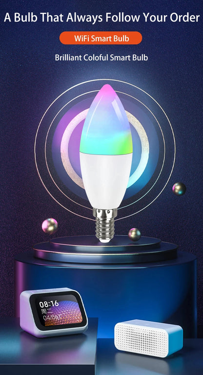 Smart Candle Bulb | Wi Fi Bluetooth Bulb | FlourishRealm