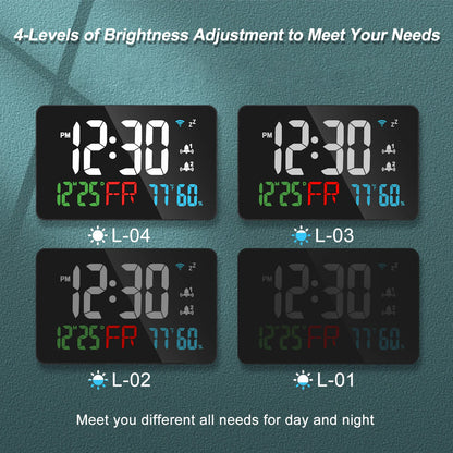 FlourishRealm™Digital Wall Clock