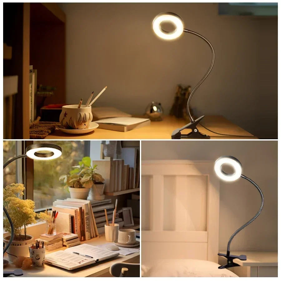 LED Desk Lamp | Clip on Desk Lamp | FlourishRealm