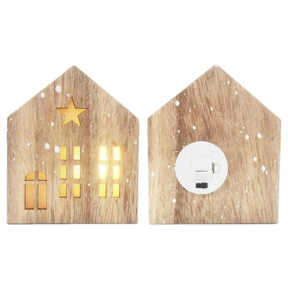 FlourishRealm™Wooden Christmas Light