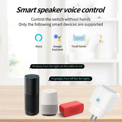 FlourishRealm™ Smart Plug – 16A/20A, App & Voice Control