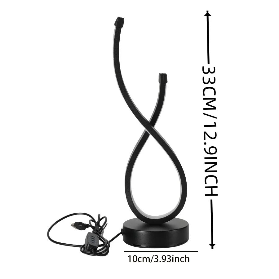 Modern Desk Lamp | USB Desk Lamp | FlourishRealm