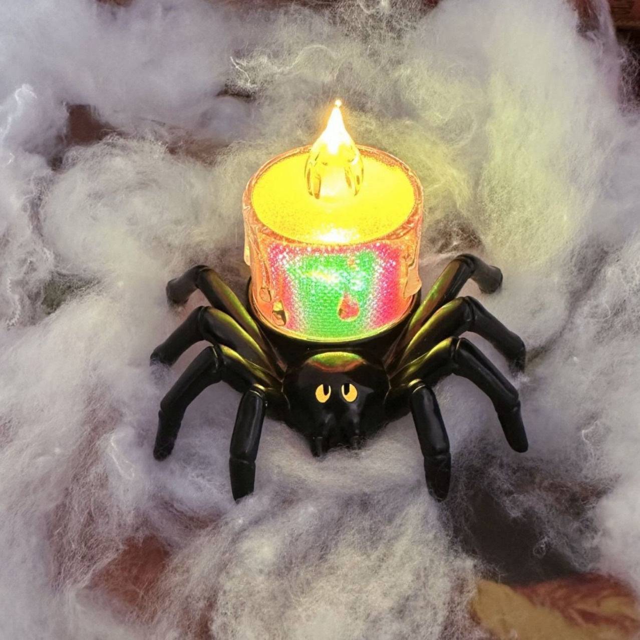 FlourishRealm™ Spider Candle Lamp