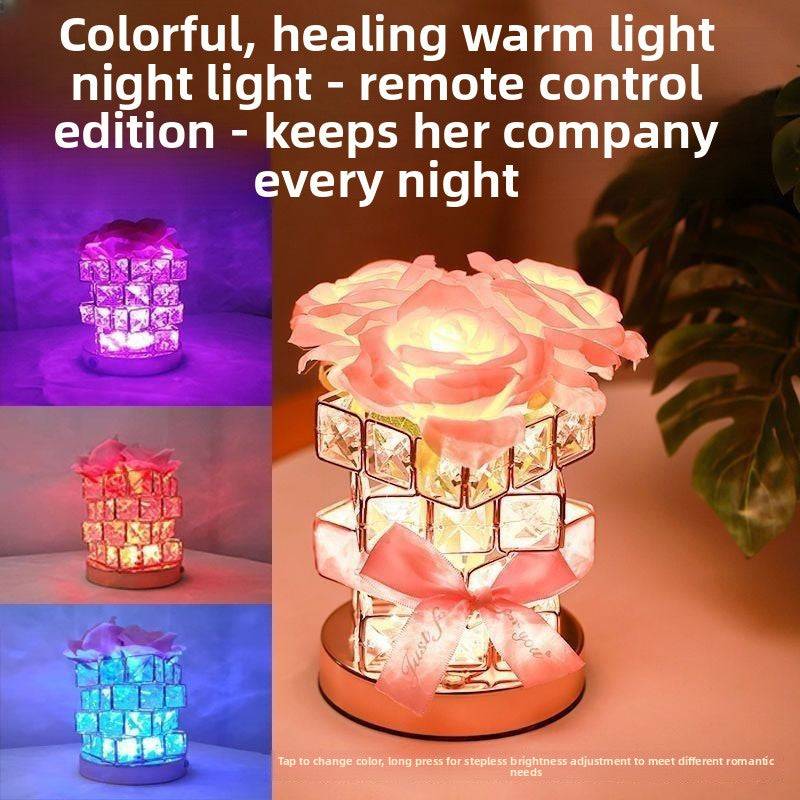 FlourishRealm™ Crystal Night Light