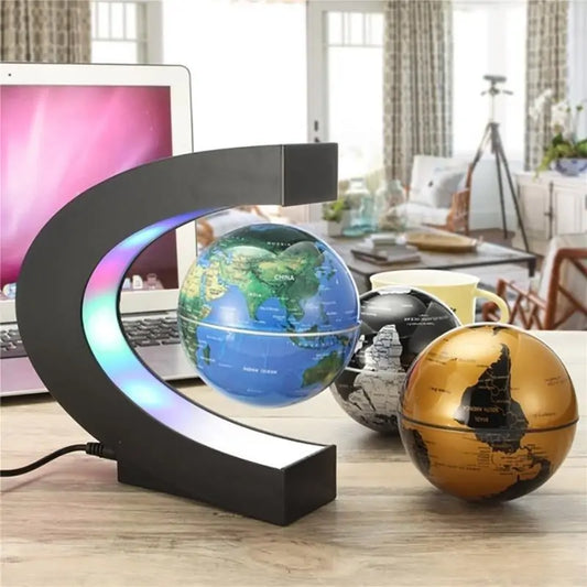 Levitating Globe LED Light for Home Decor | FlourishRealm
