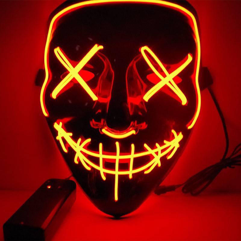 FlourishRealm™LED Glow Halloween Mask