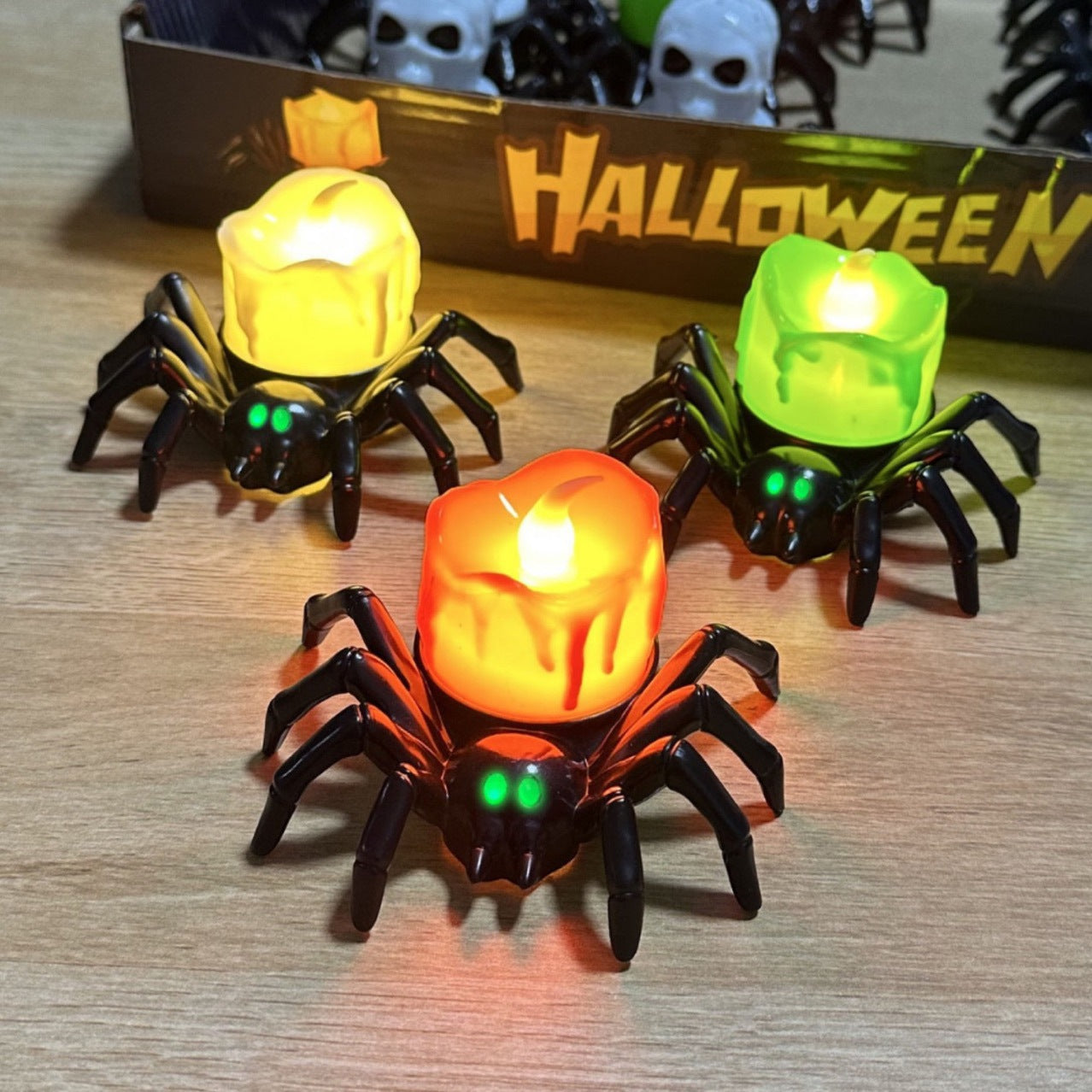 FlourishRealm™ Spider Candle Lamp